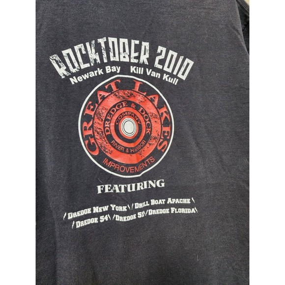 Rocktober Tour Band T-shirt 2010 Newark Bay Kill Van Tull Black 2 Sides XL - Picture 4 of 5